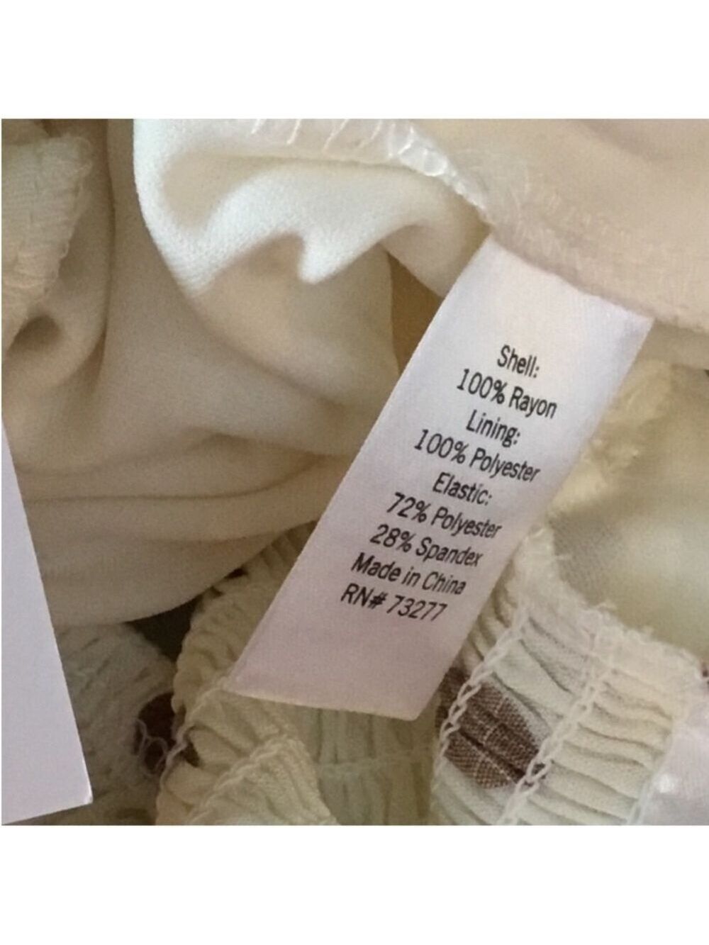 SO twisted front cropped top Woman’s Juniors size XXL ivory ginger - Picture 4 of 13